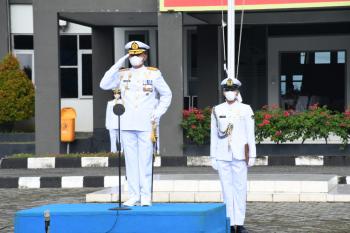 Komandan Pasmar 3 Pimpin Upacara Peringatan Hut Ke-76 Tni Angkatan Laut
